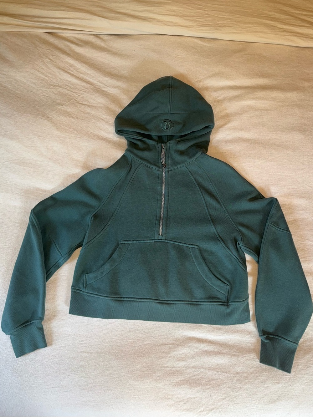 lululemon athletica Green Oversized Scuba Half-Zip Hoodie